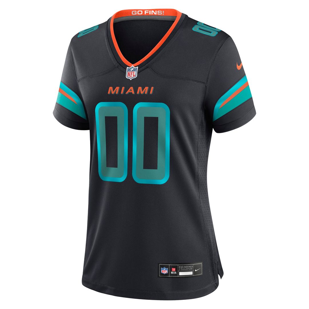 Miami Dolphins Women's Rivalries Collection Custom Jersey - Navy