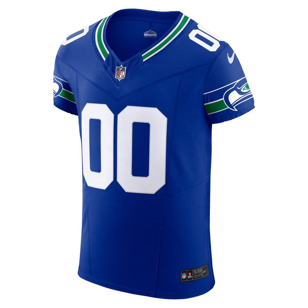 Seattle Seahawks Alternate Elite Custom Jersey - Men's Royal