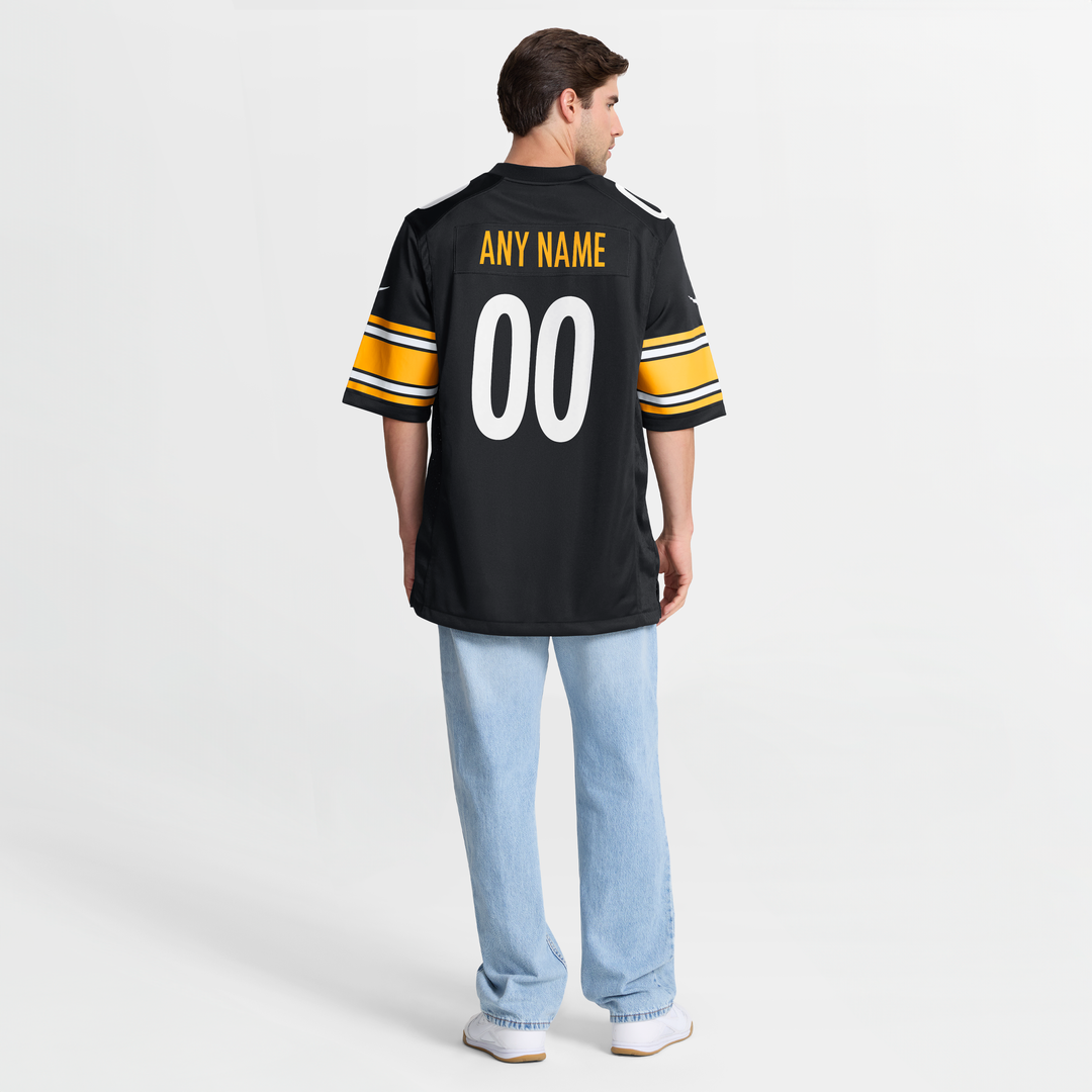 Pittsburgh Steelers Custom Jersey - Black