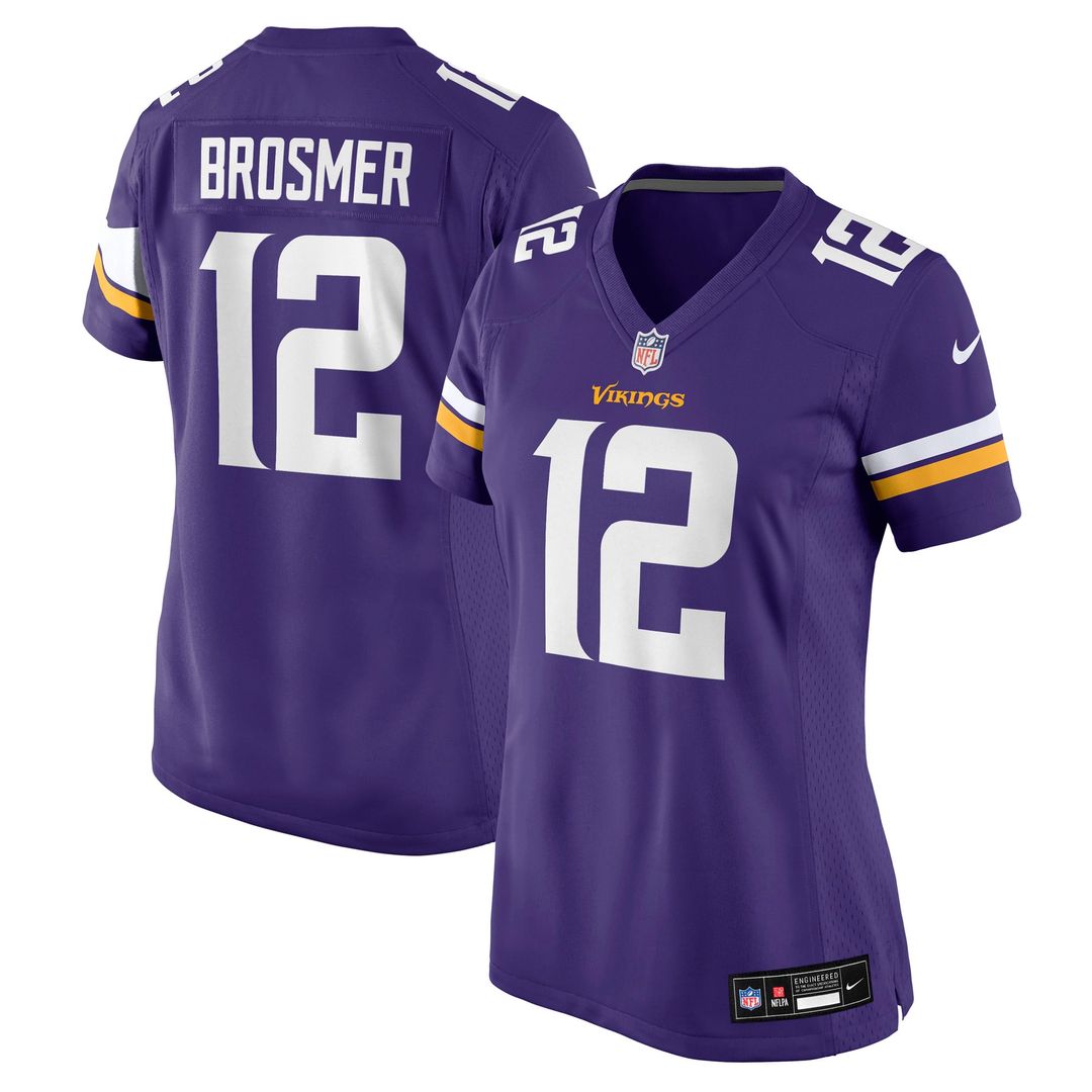 Max Brosmer Minnesota Vikings Women's Team Jersey - Purple