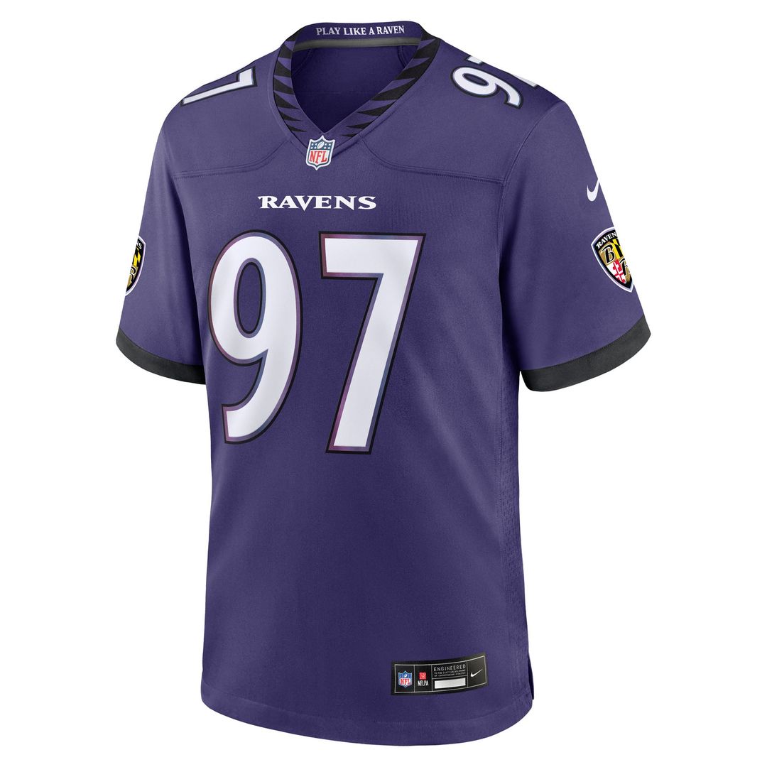 Ethan Burke Baltimore Ravens Team Jersey - Purple
