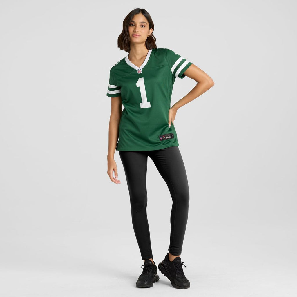 New York Jets Women's #1 Mom Jersey - Legacy Green