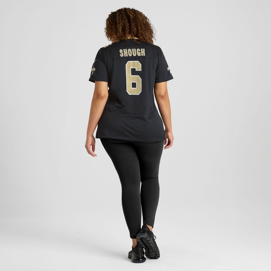 Tyler Shough New Orleans Saints Women's Jersey - Black