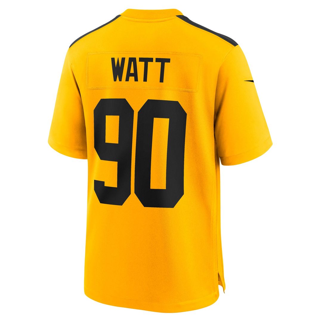 T.J. Watt Pittsburgh Steelers Youth Alternate 1933 Throwback Jersey - Gold