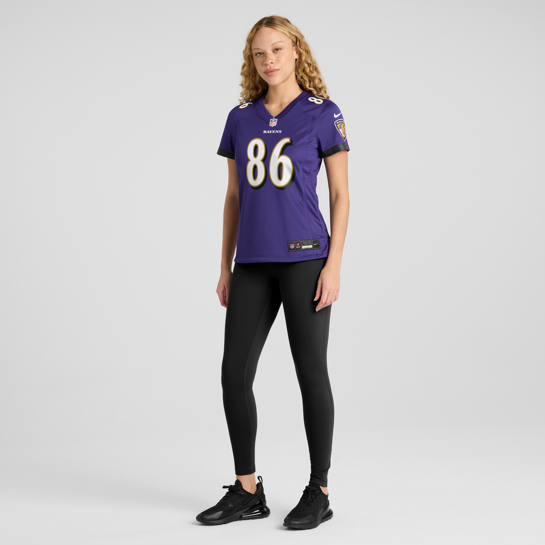 Cornelius Johnson Baltimore Ravens Women's Team Jersey - Purple