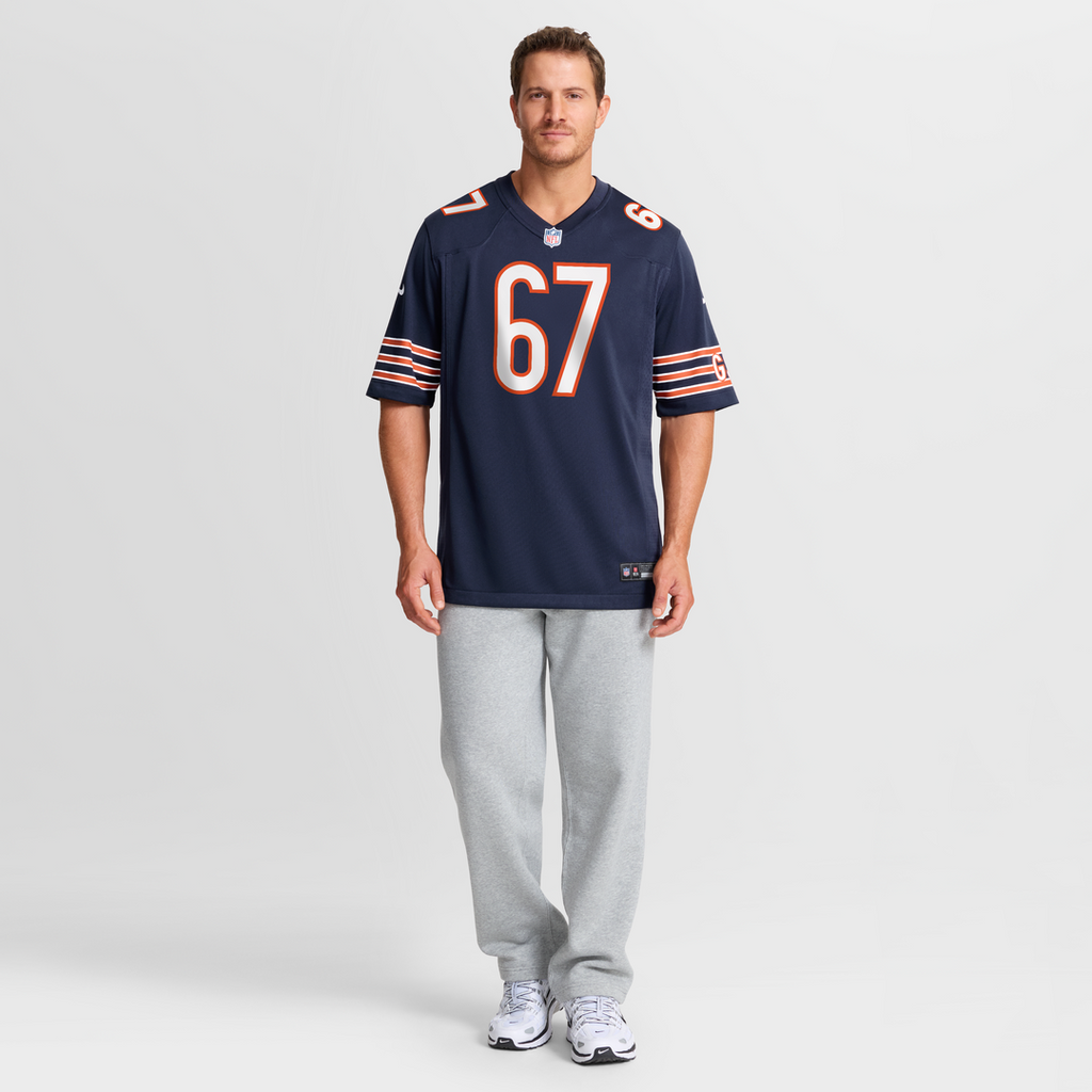 Garrett Bradbury Chicago Bears Team Jersey - Navy