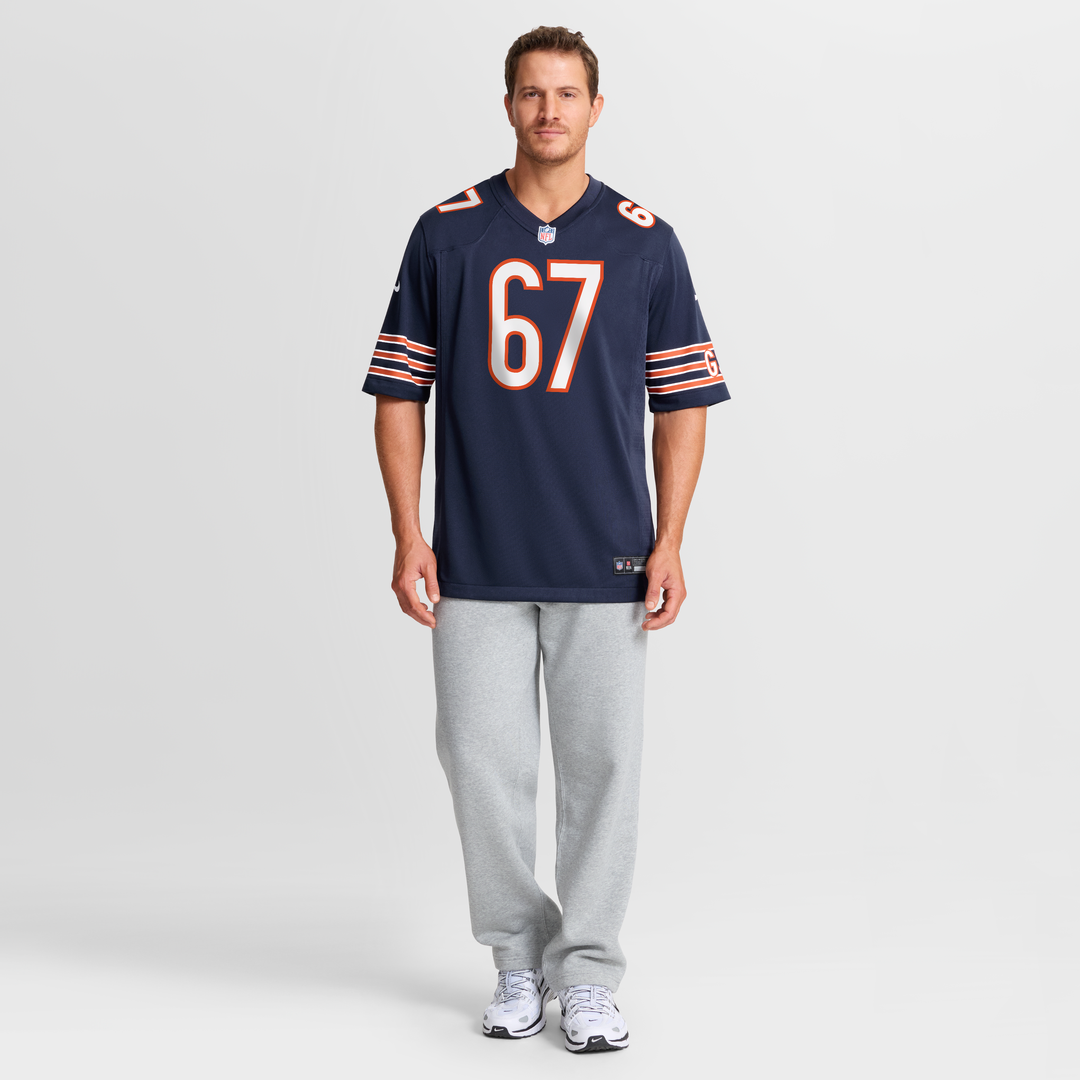 Garrett Bradbury Chicago Bears Team Jersey - Navy