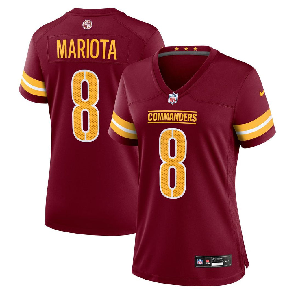 Marcus Mariota Washington Commanders Women's Team Jersey - Burgundy