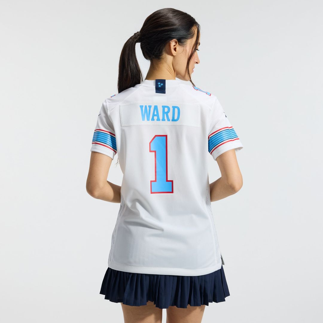 Cameron Ward Tennessee Titans Women's Jersey - White