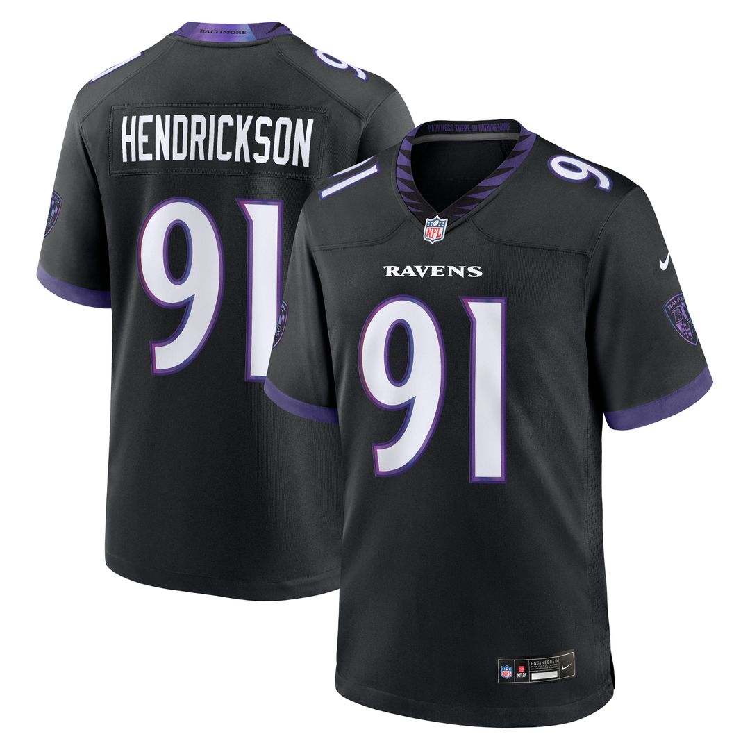 Trey Hendrickson Baltimore Ravens Alternate Jersey - Black