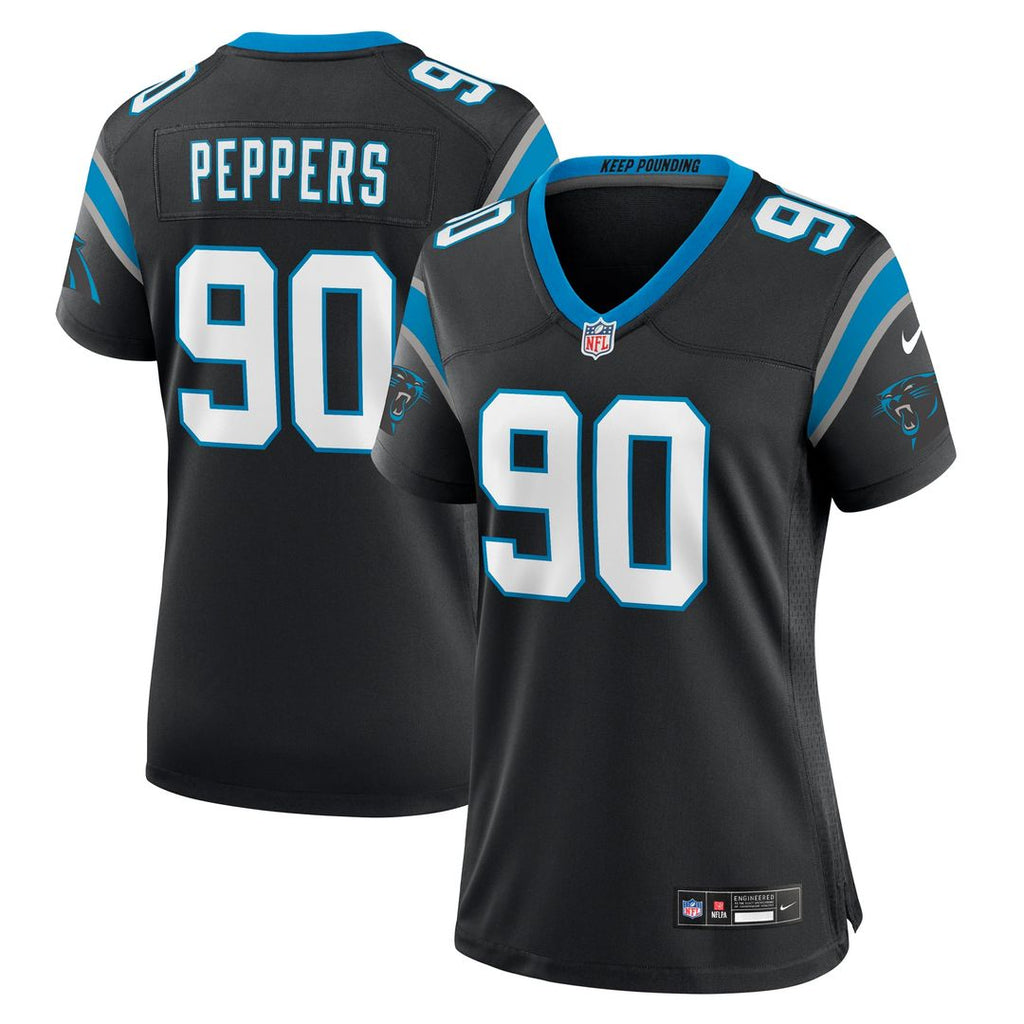 Julius Peppers Carolina Panthers Women's Retired Player Jersey - Black