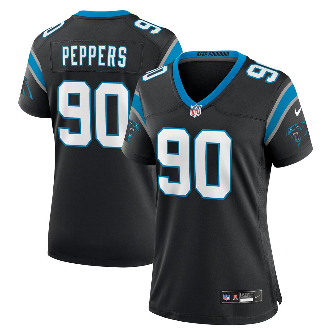 Julius Peppers Carolina Panthers Women's Retired Player Jersey - Black
