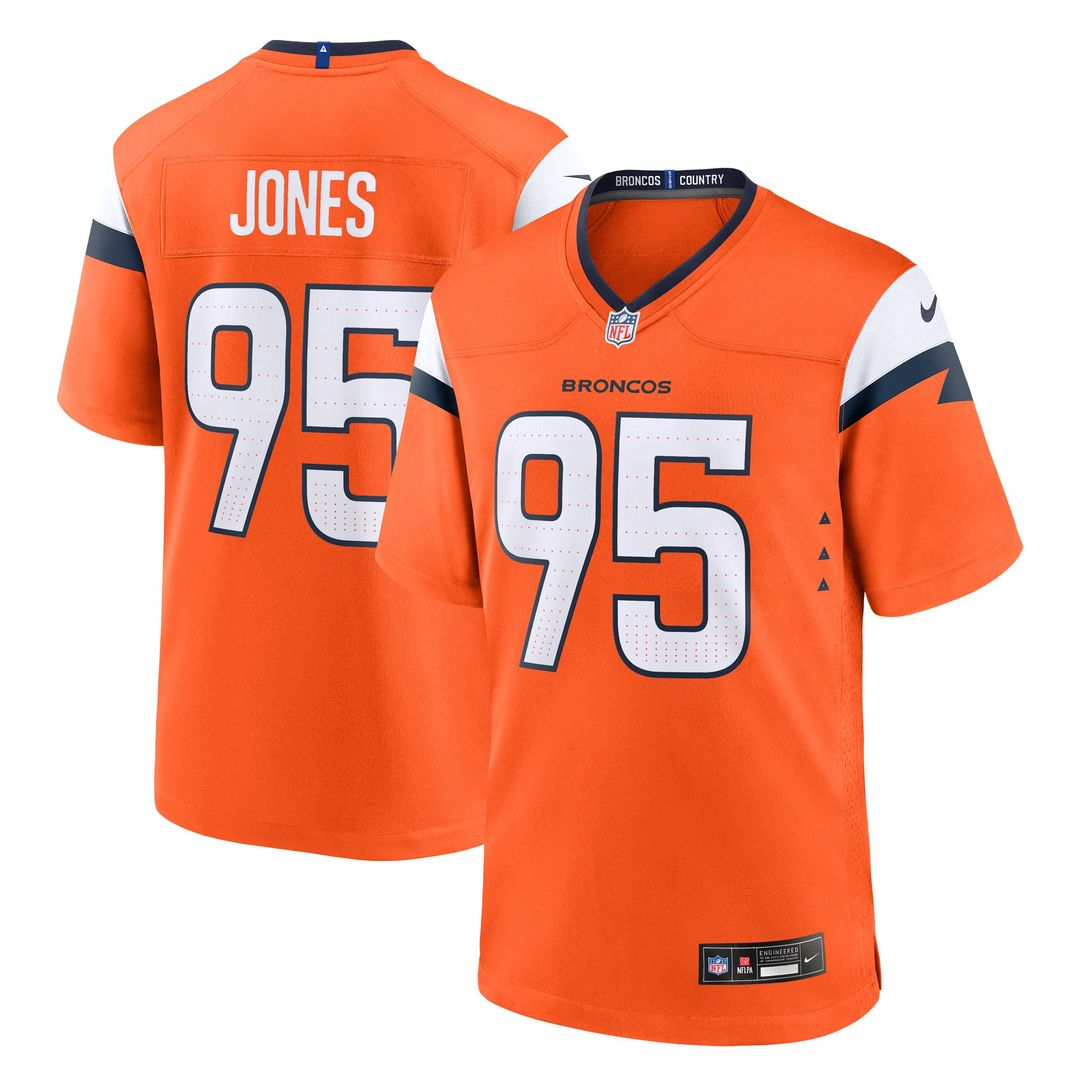 Sai'vion Jones Denver Broncos Team Jersey - Orange