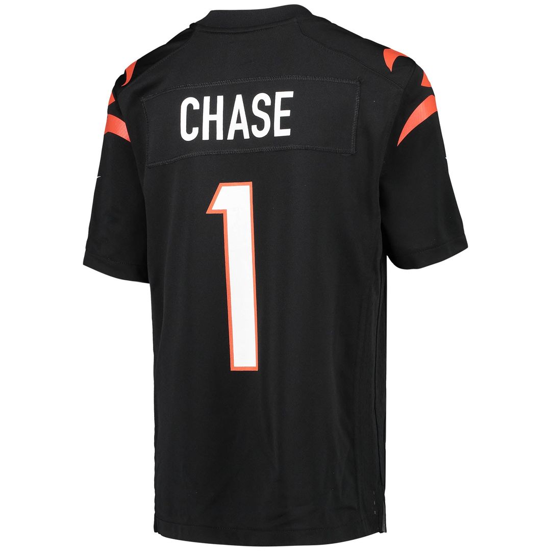 Ja'Marr Chase Cincinnati Bengals Youth Jersey - Black