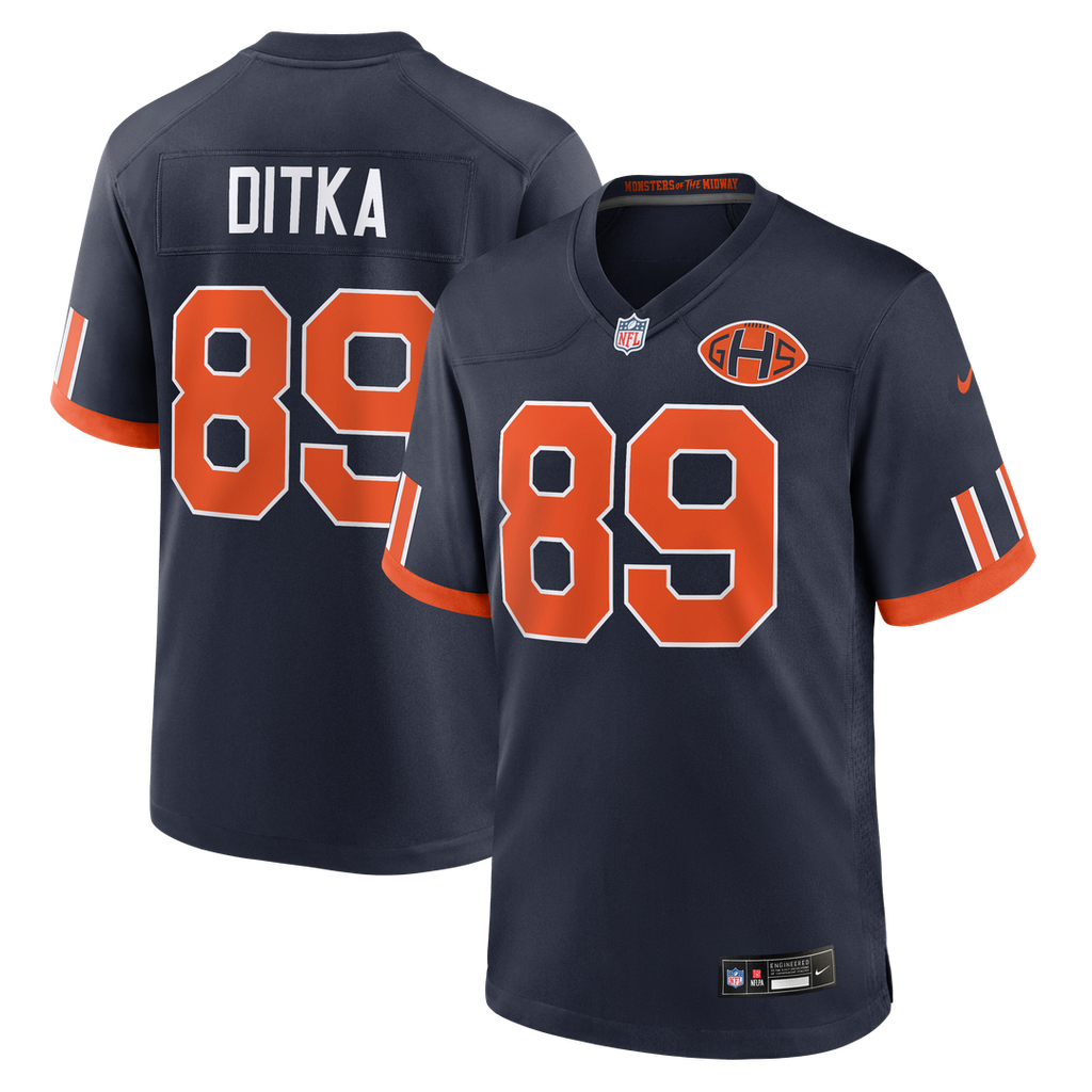 Mike Ditka Chicago Bears 2026 Rivalries Collection Jersey - Navy