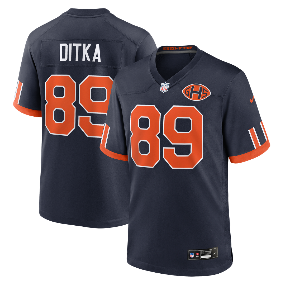 Mike Ditka Chicago Bears 2026 Rivalries Collection Jersey - Navy