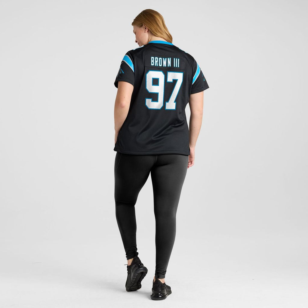 Bobby Brown III Carolina Panthers Women's Team Jersey - Black