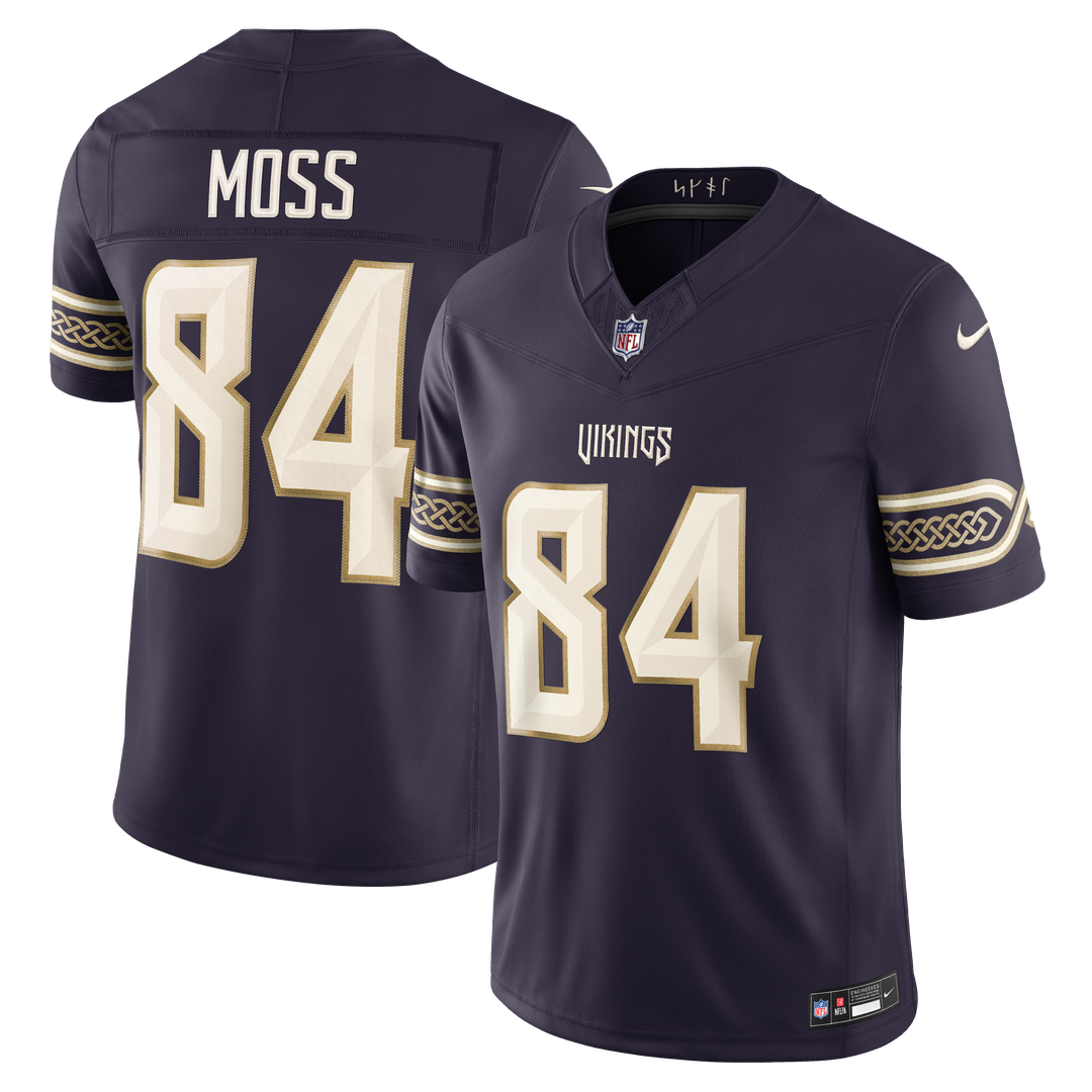 Randy Moss Minnesota Vikings 2026 Rivalries Collection Stitched Jersey - Purple