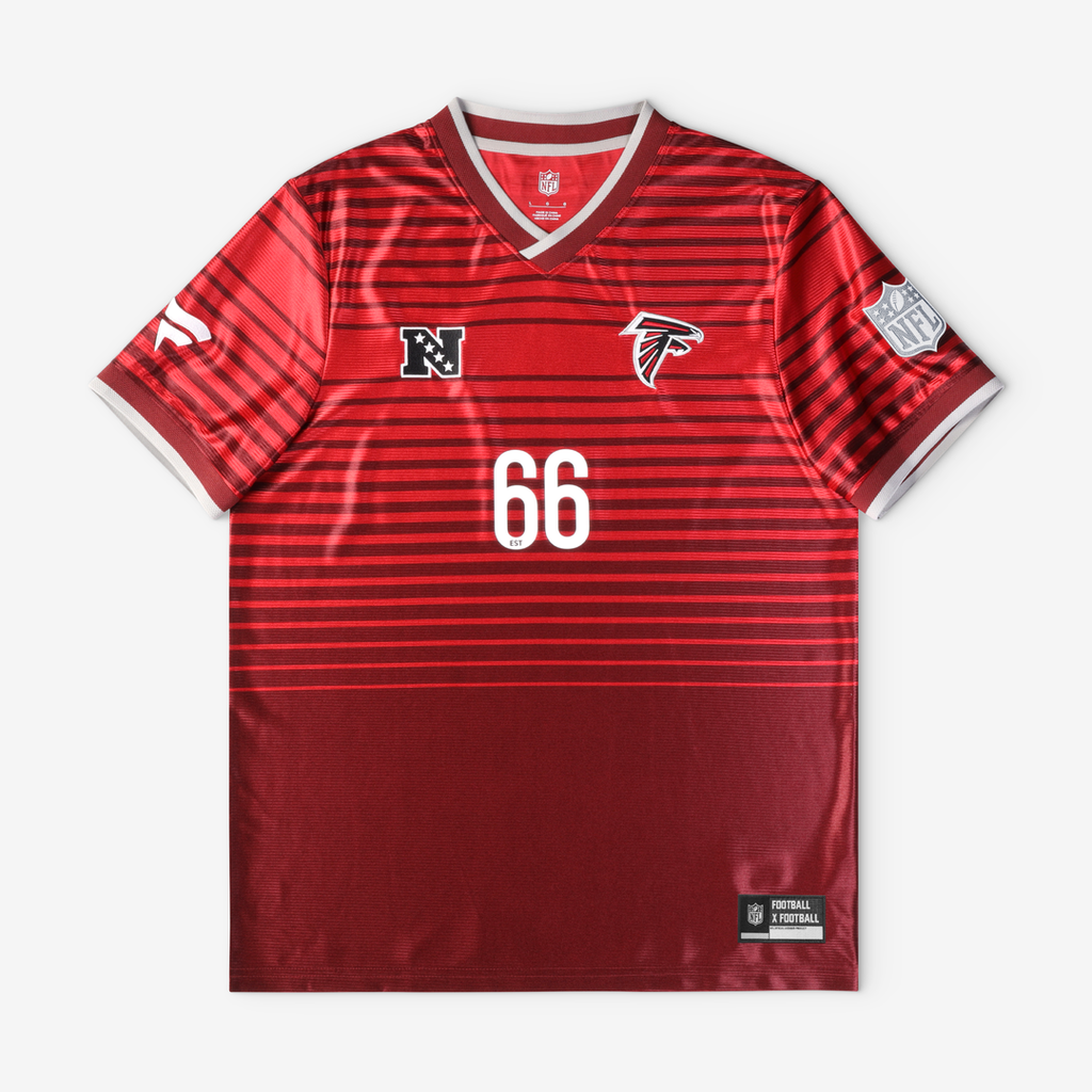 Atlanta Falcons Youth Football x Football V-Neck Fan Top - Red