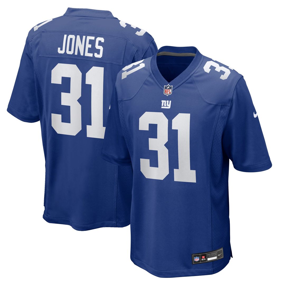 Nic Jones New York Giants Team Jersey - Royal