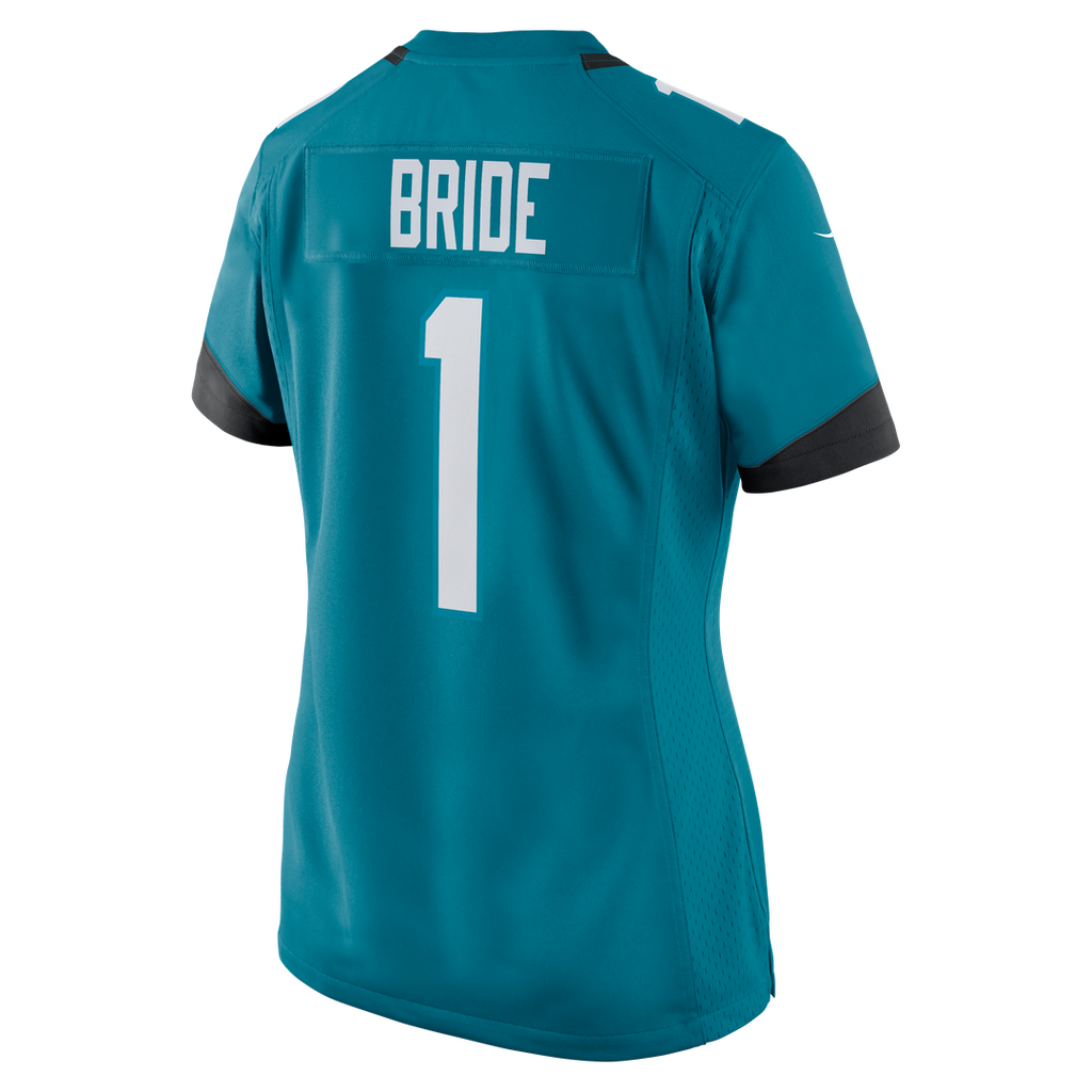 Number 1 Bride Jacksonville Jaguars Women's Jersey - Teal