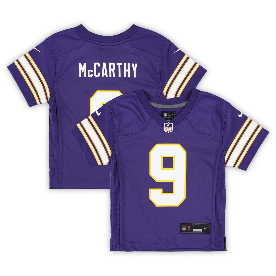J.J. McCarthy Minnesota Vikings Infant Alternate Player Jersey - Purple