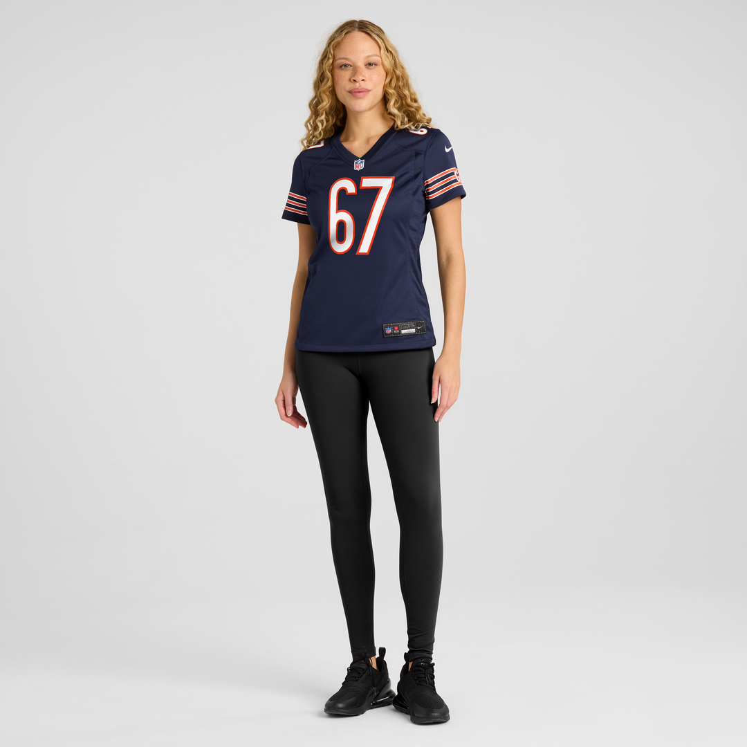 Garrett Bradbury Chicago Bears Women's Team Jersey - Navy