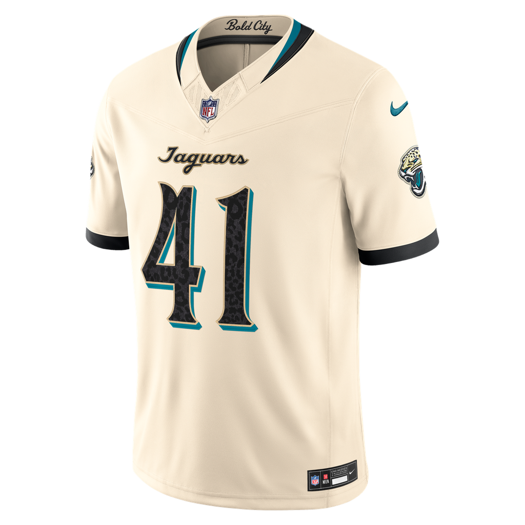 Josh Hines-Allen Jacksonville Jaguars 2026 Rivalries Collection Stitched Jersey - Natural