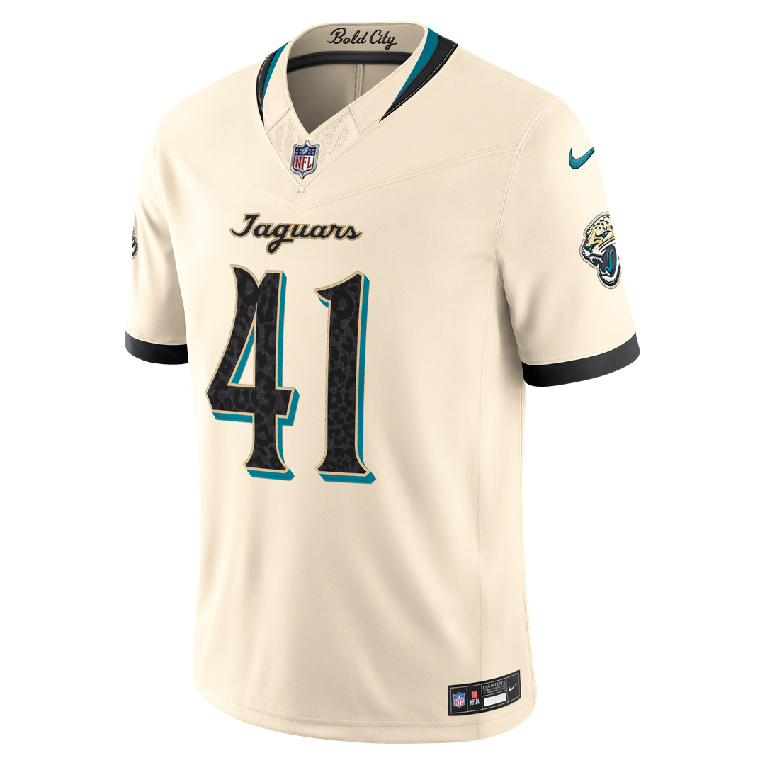 Josh Hines-Allen Jacksonville Jaguars 2026 Rivalries Collection Stitched Jersey - Natural