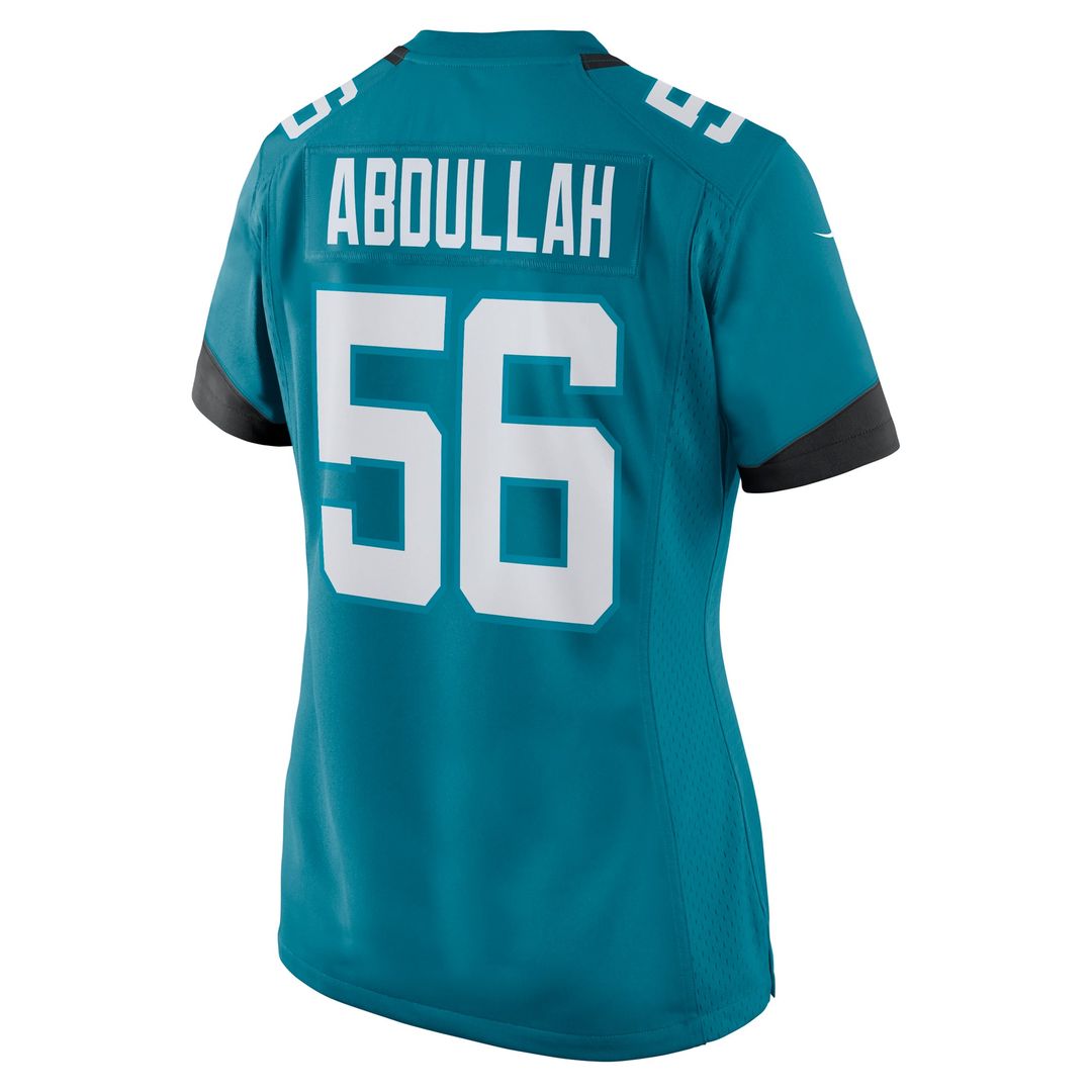 Yasir Abdullah Jacksonville Jaguars Women's Team Jersey - Teal