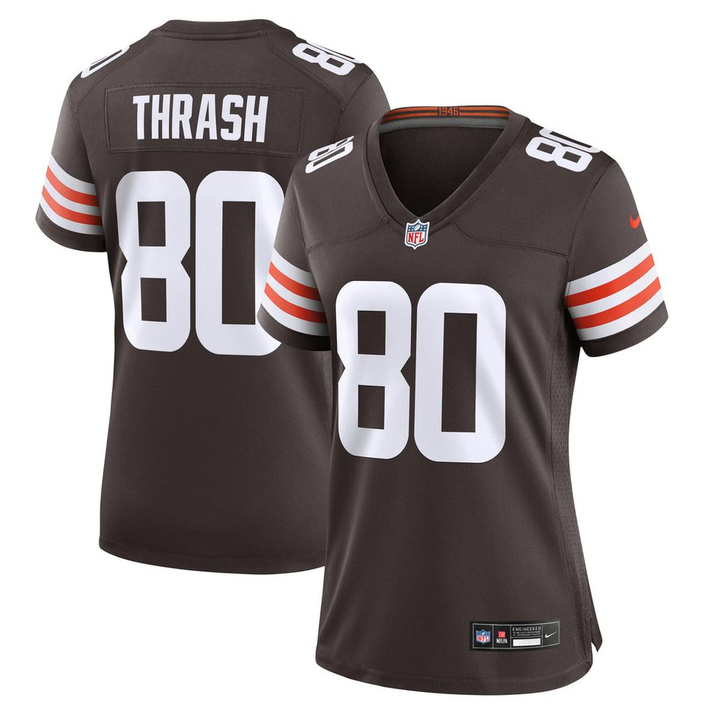 Jamari Thrash Cleveland Browns Women's Jersey - Brown