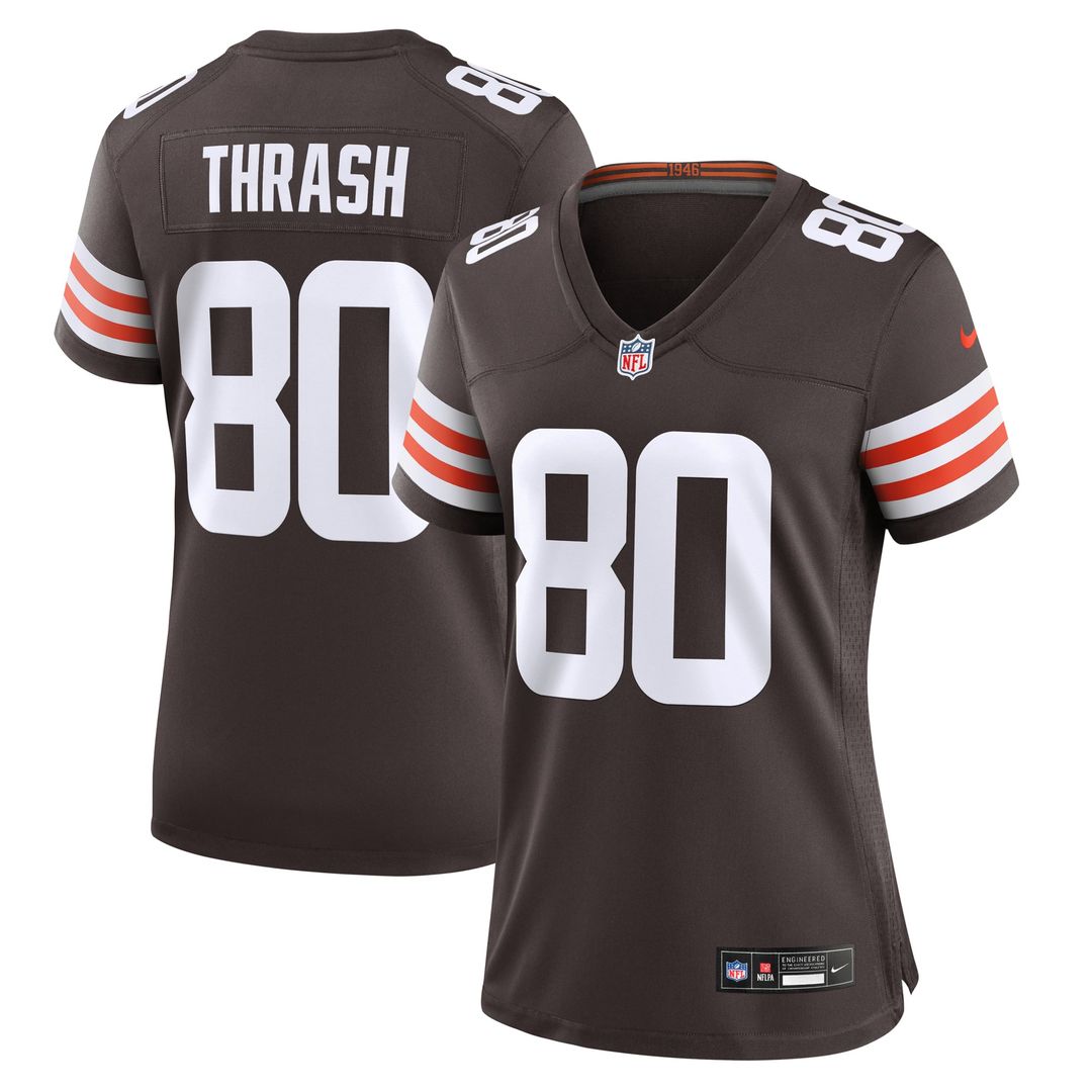 Jamari Thrash Cleveland Browns Women's Jersey - Brown