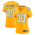 Los Angeles Chargers Women's Alternate Charger Power Game Custom Jersey - Gold