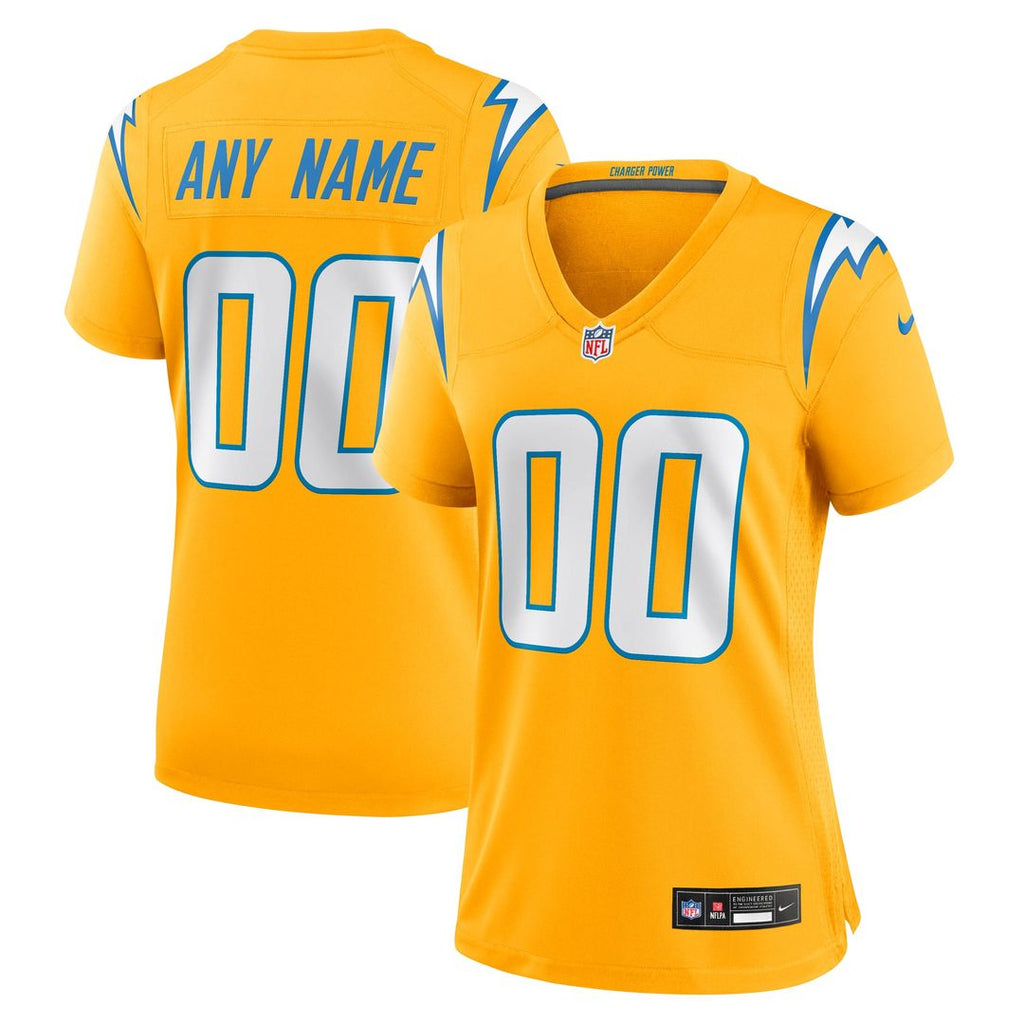 Los Angeles Chargers Women's Alternate Super Chargers Game Custom Jersey - Navy