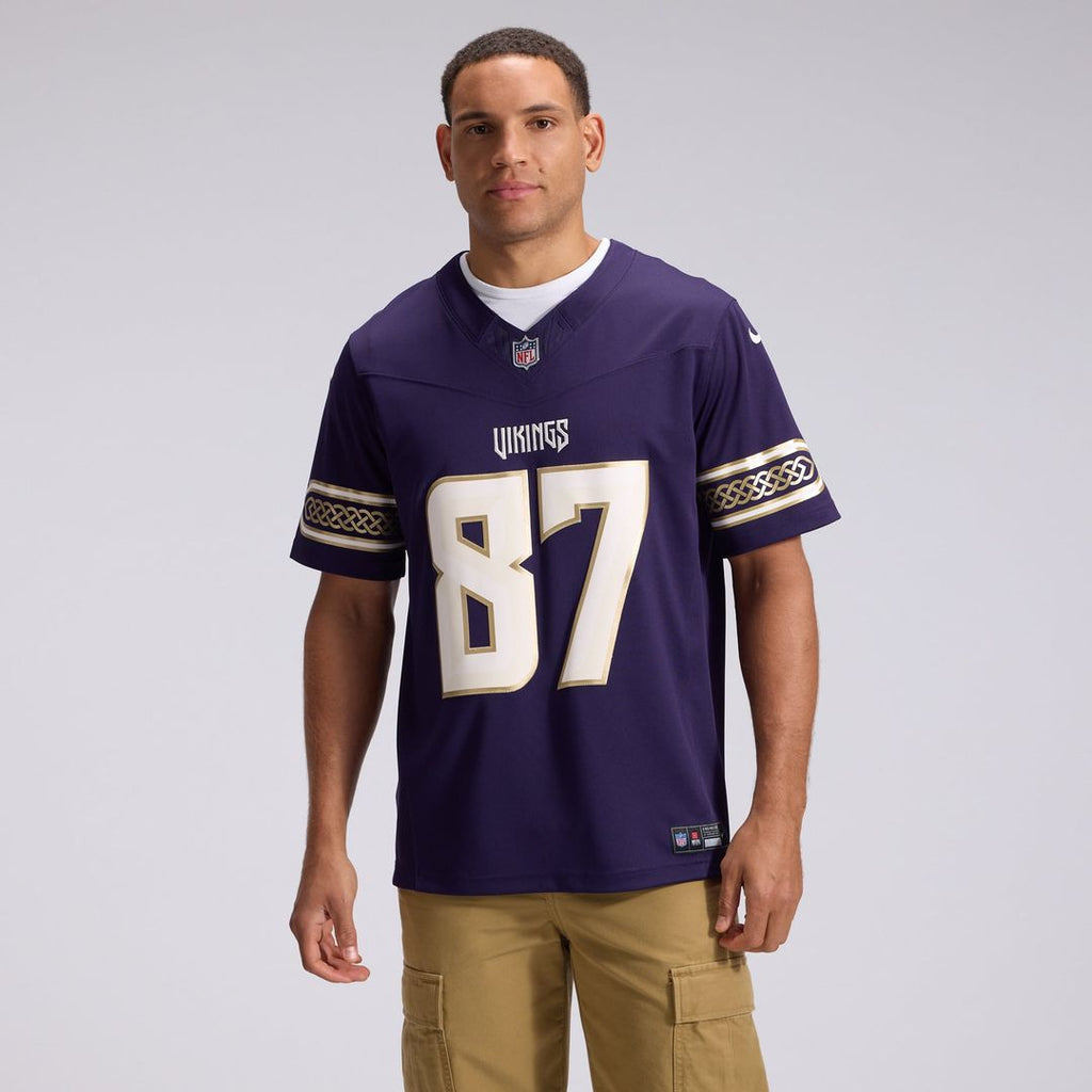 T.J. Hockenson Minnesota Vikings 2026 Rivalries Collection Stitched Jersey - Purple