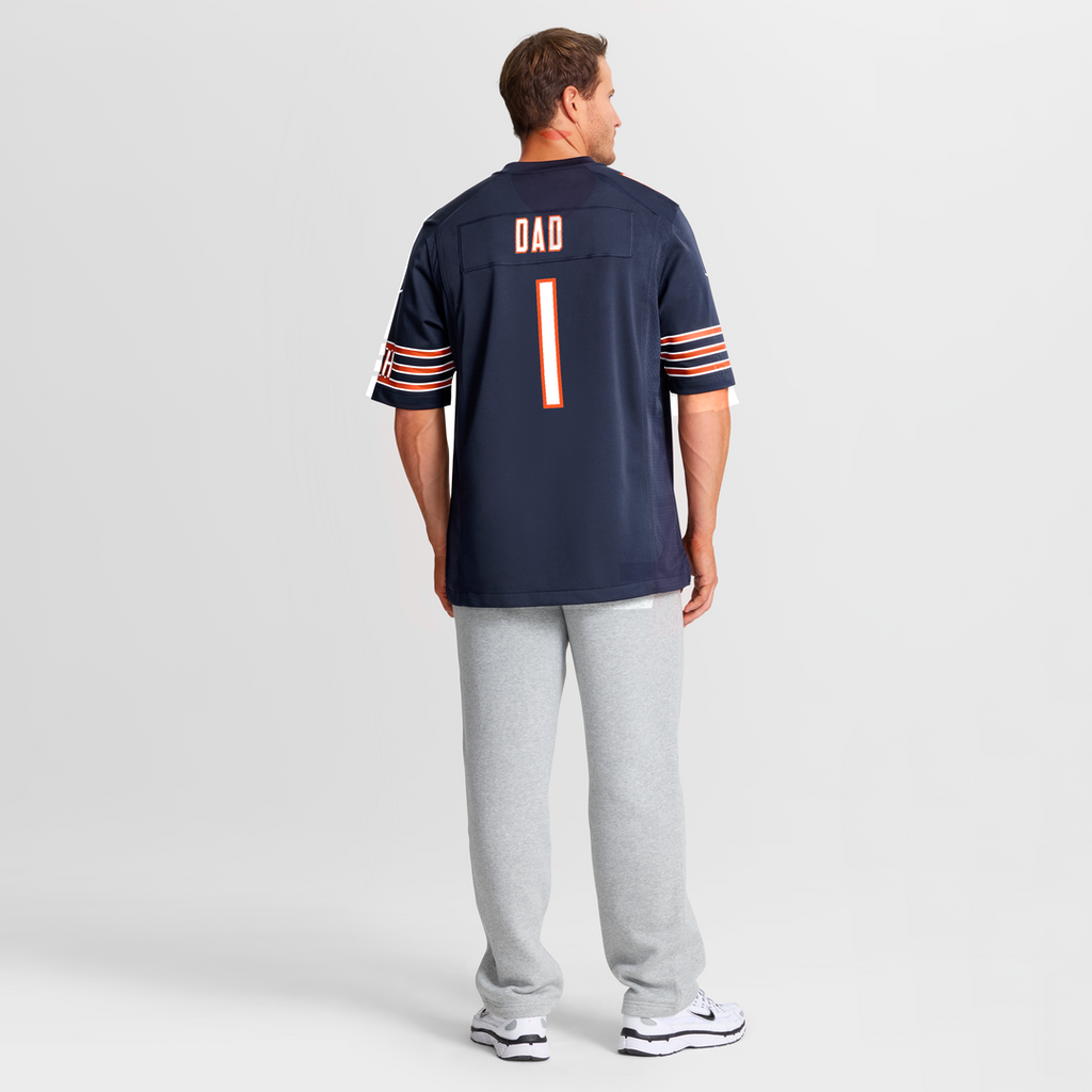 Number 1 Dad Chicago Bears Jersey - Navy
