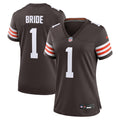 Number 1 Bride Cleveland Browns Women's Jersey - Brown