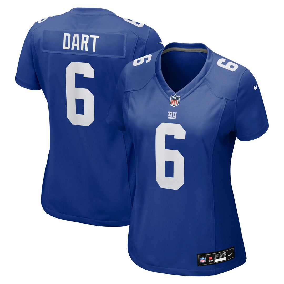 Jaxson Dart New York Giants Women's Jersey - White