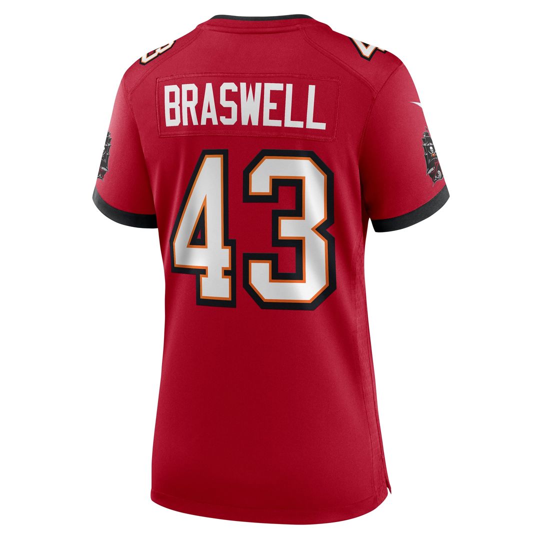 Chris Braswell Tampa Bay Buccaneers Women's Team Jersey - Red