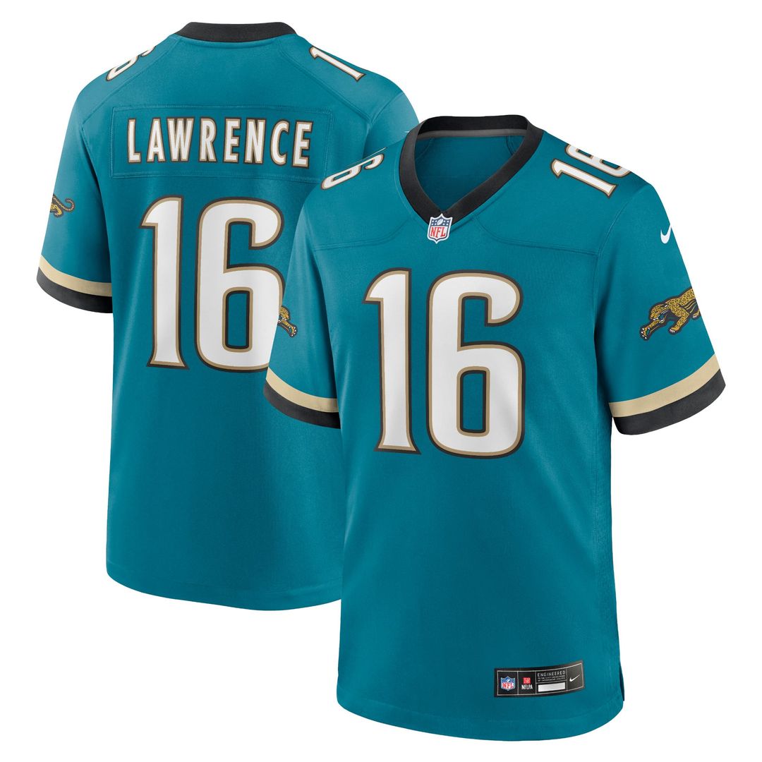 Trevor Lawrence Jacksonville Jaguars Prowler Throwback Player Jersey - Teal