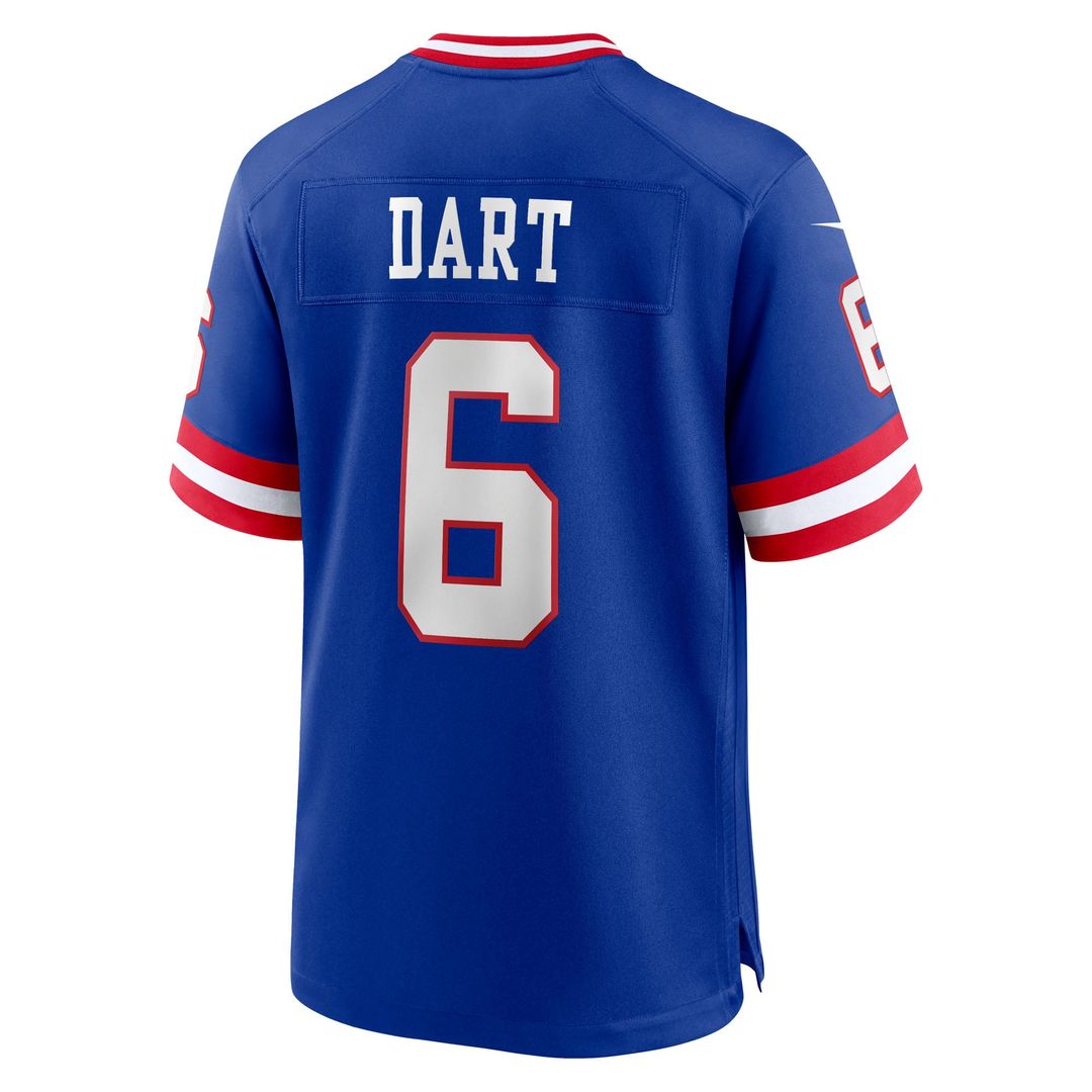 Jaxson Dart New York Giants Alternate 2 Classic Jersey - Royal