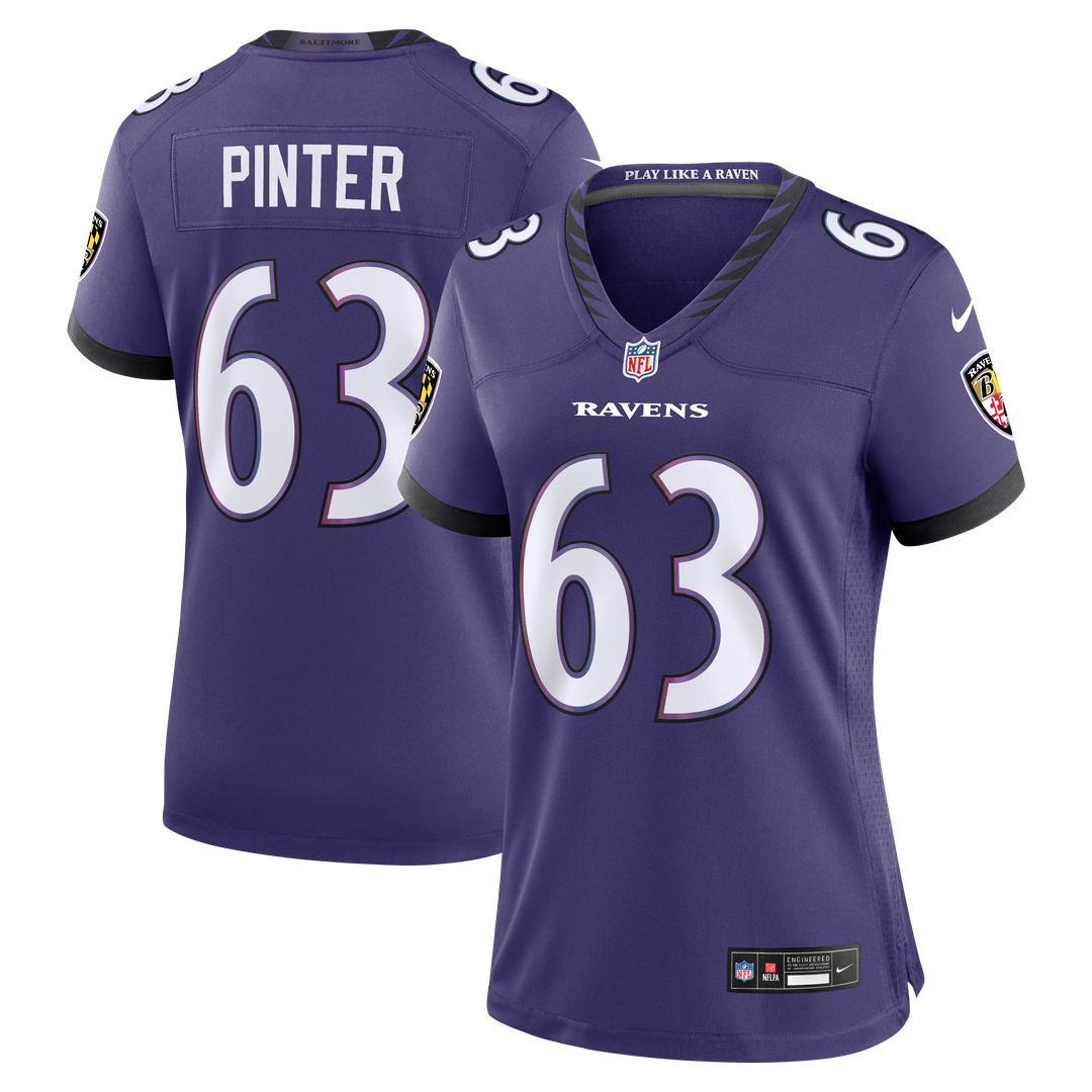 Danny Pinter Baltimore Ravens Women's Team Jersey - Purple