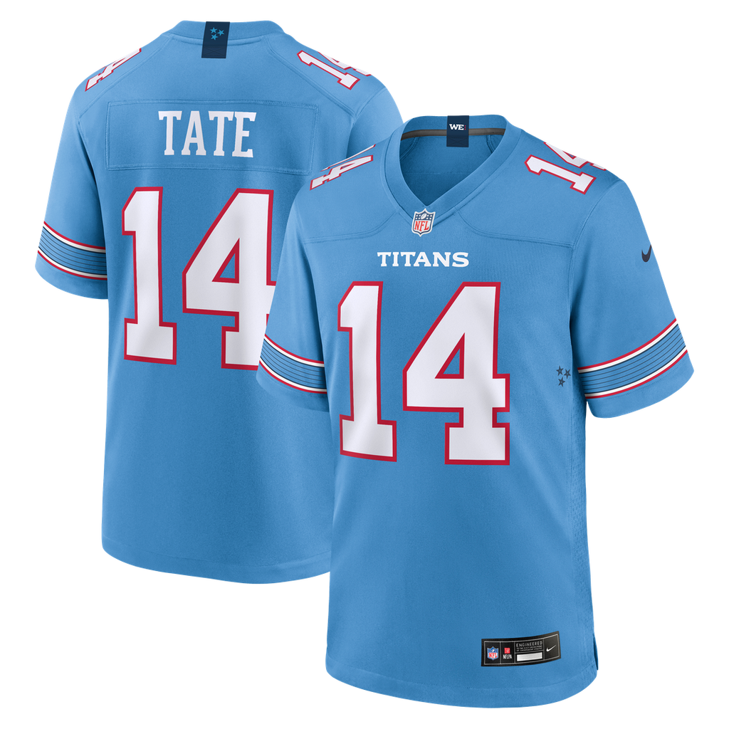 Carnell Tate Tennessee Titans Team Jersey - Light Blue