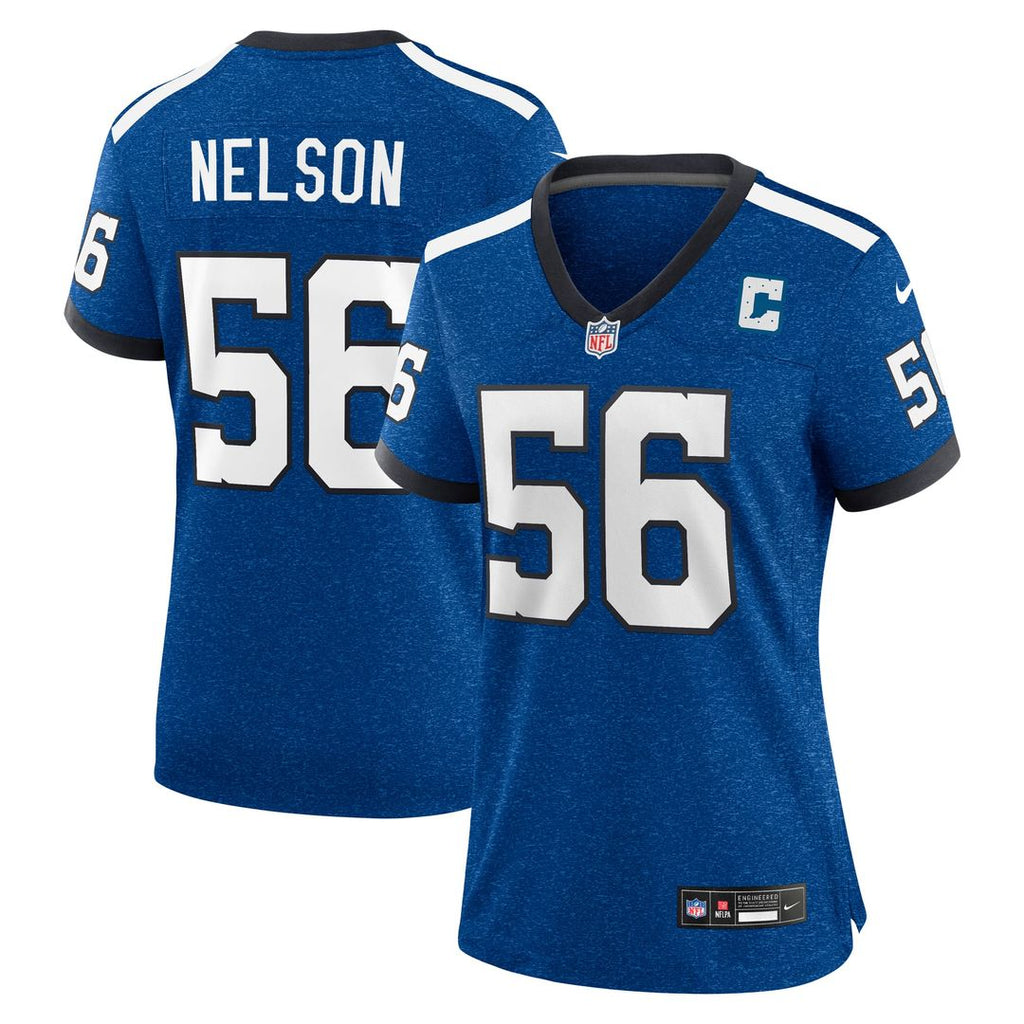 Quenton Nelson Indianapolis Colts Women's Indiana Nights Alternate Jersey - Royal