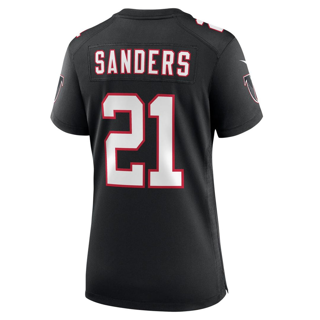 Deion Sanders Atlanta Falcons Women's Alternate Retired Player Jersey - Black