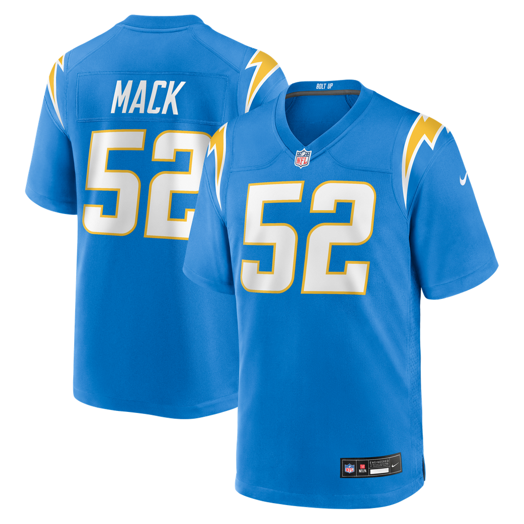 Khalil Mack Los Angeles Chargers Jersey - Powder Blue