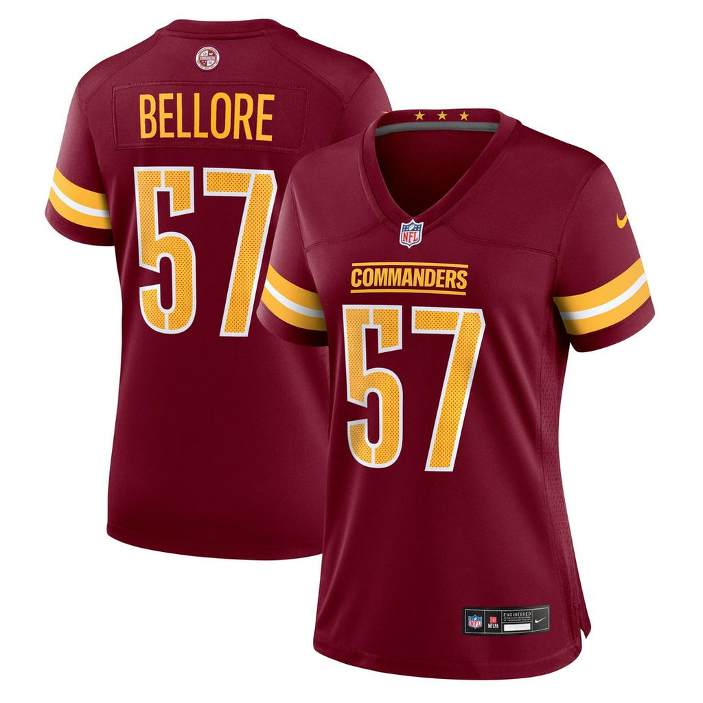 Nick Bellore Washington Commanders Women's Team Jersey - Burgundy