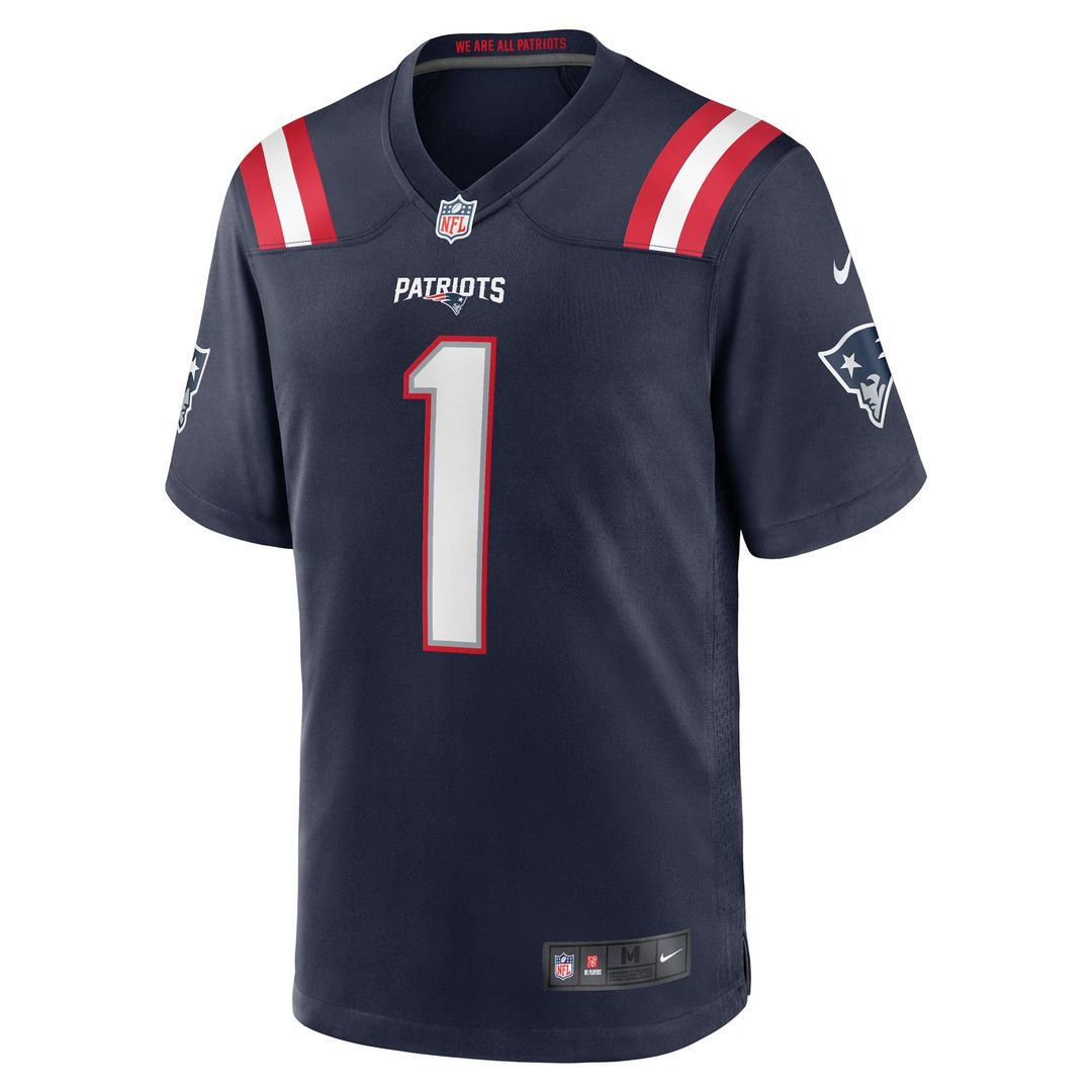 Number 1 Groom New England Patriots Jersey - Navy