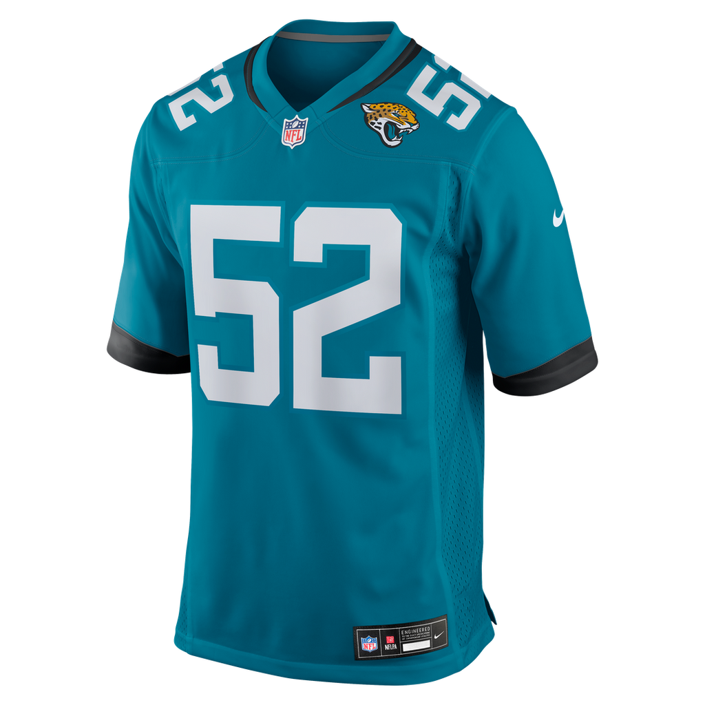 DaVon Hamilton Jacksonville Jaguars Jersey - Teal