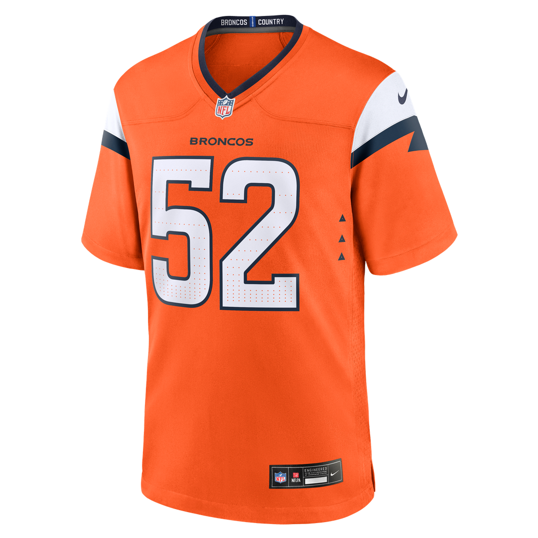 Jonah Elliss Denver Broncos Team Jersey - Orange